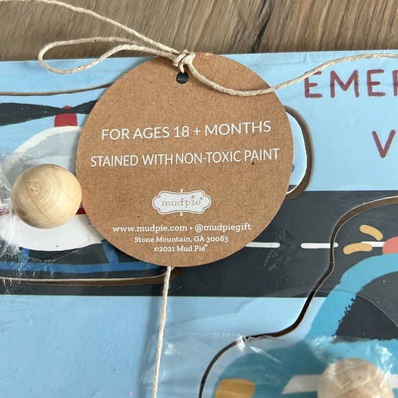 NWT Mud Pie Emergency Vehicles ๐ Knob Puzzle - Picture 5 of 8